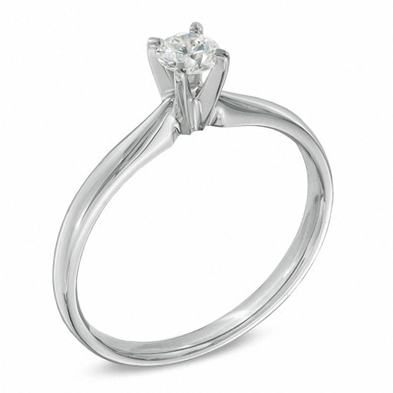 0.20 CT. Certified Prestige® Diamond Solitaire Engagement Ring in 14K White Gold (J/I1)