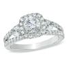 Canadian Ideal 1.58 CT. T.W. Certified Diamond Engagement Ring in 14K White Gold (I/I1)