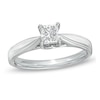 Thumbnail Image 1 of Canadian Ideal 0.50 CT. Princess-Cut Certified Diamond Ring in 14K White Gold (I/I1)