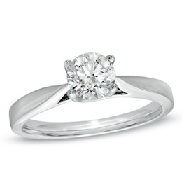 Celebration Canadian Ideal 0.70 CT. Diamond Engagement Ring in 14K White Gold (I/I1)