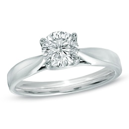 Celebration Canadian Ideal 1.00 CT. Diamond Engagement Ring in 14K White Gold (I/I1)