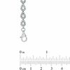 Thumbnail Image 2 of Pear-Shaped Lab-Created Ceylon and White Sapphire Bracelet in Sterling Silver - 7.25"