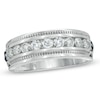 Thumbnail Image 1 of Vera Wang Men's 0.95 CT. T.W. Diamond Wedding Band in 14K White Gold
