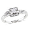 0.24 CT. T.W. Quad Princess-Cut Diamond Promise Ring in 10K White Gold