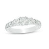 Thumbnail Image 0 of Celebration Canadian Ideal 1.20 CT. T.W. Diamond Three Stone Ring in 14K White Gold (I/I1)