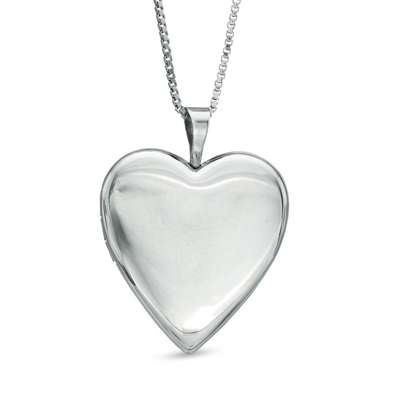 Heart-Shaped Locket in Sterling Silver