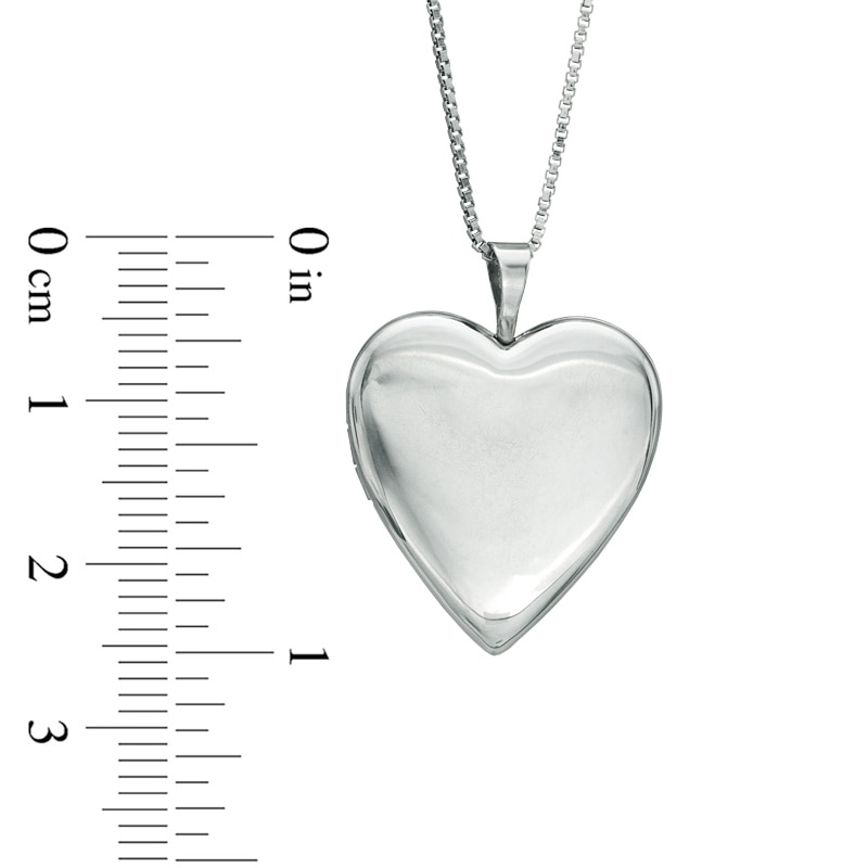Heart-Shaped Locket in Sterling Silver