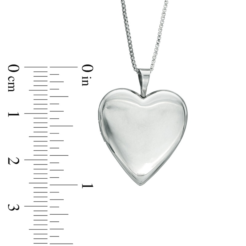 Main Image 2 of Heart-Shaped Locket in Sterling Silver