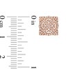Thumbnail Image 2 of 0.40 CT. T.W. Diamond Lace Stud Earrings in 10K Rose Gold