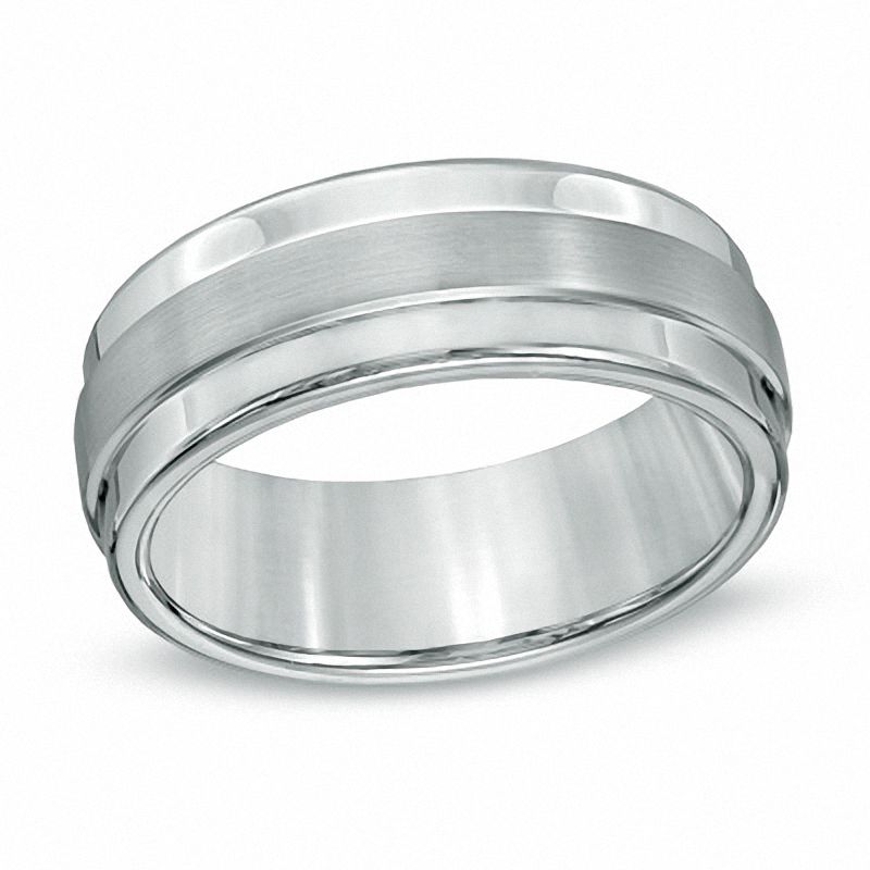 Main Image 1 of Triton 8.0mm Comfort Fit Tungsten Wedding Band - Size 10
