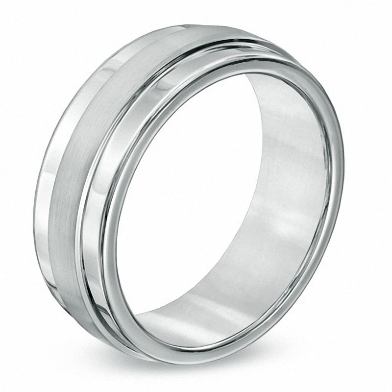 Men's Triton 8.0mm Comfort Fit Tungsten Wedding Band - Size 10|Peoples Jewellers