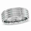 Thumbnail Image 1 of Triton 8.0mm Comfort Fit Stainless Steel Wedding Band - Size 10