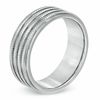 Thumbnail Image 2 of Triton 8.0mm Comfort Fit Stainless Steel Wedding Band - Size 10