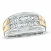 Thumbnail Image 0 of Men's 1.00 CT. T.W. Diamond Anniversary Band in 10K Two-Tone Gold