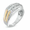 Thumbnail Image 1 of Men's 1.00 CT. T.W. Diamond Anniversary Band in 10K Two-Tone Gold