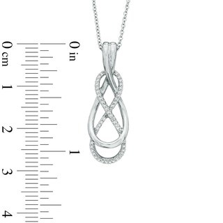 0.10 CT. T.W. Diamond Infinity Pendant in Sterling Silver