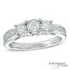 Thumbnail Image 0 of 0.50 CT. T.W. Diamond Three Stone Engagement Ring in 10K White Gold