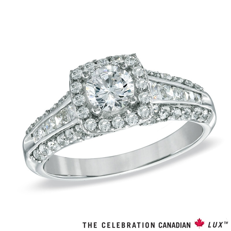 Celebration Canadian Lux® 1.45 CT. T.W. Certified Diamond Engagement Ring 18K White Gold (I/SI2)