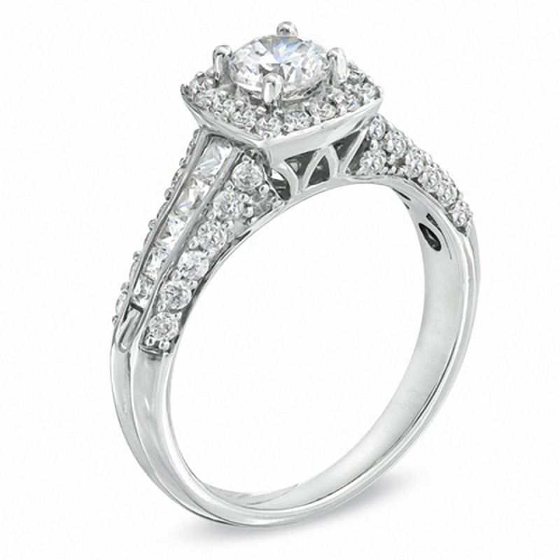 Celebration Canadian Lux® 1.45 CT. T.W. Diamond Engagement Ring in 18K White Gold (I/SI2)