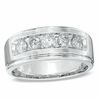 Thumbnail Image 1 of Men's 1.00 CT. T.W. Diamond Five Stone Band in 14K White Gold