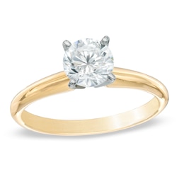 1.00 CT. T.W. Certified Diamond Solitaire Engagement Ring in 14K Gold (J/I3)