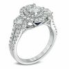 Thumbnail Image 1 of Vera Wang Love Collection 1.45 CT. T.W. Oval Diamond Three Stone Engagement Ring in 14K White Gold