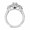 Vera Wang Love Collection 1.45 CT. T.W. Oval Diamond Three Stone Engagement Ring in 14K White Gold