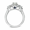 Thumbnail Image 2 of Vera Wang Love Collection 1.45 CT. T.W. Oval Diamond Three Stone Engagement Ring in 14K White Gold