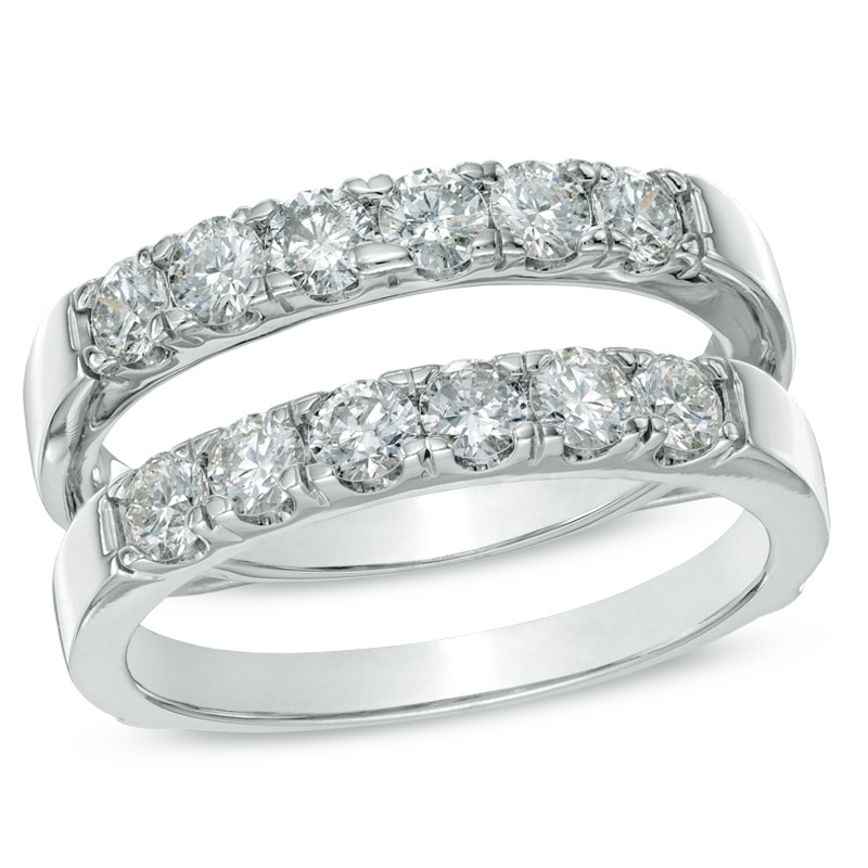 Main Image 1 of 0.96 CT. T.W. Certified Canadian Diamond Solitaire Enhancer in 14K White Gold (I/I1)