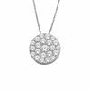 Thumbnail Image 1 of 0.50 CT. T.W. Diamond Carnation Pendant in 10K White Gold