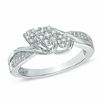 Thumbnail Image 0 of Diamond Accent Split Shank Promise Ring in Sterling Silver