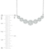 Thumbnail Image 2 of 1.00 CT. T.W. Diamond Seven Stone Frame Necklace in 10K White Gold