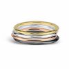 Thumbnail Image 1 of Stackable Expressions™ 1.5mm Polished Ring in Sterling Silver and 18K Rose Gold Plate