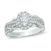 Vera Wang Love Collection 0.95 CT. T.W. Oval Diamond Loose Braid Engagement Ring in 14K White Gold