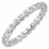 Thumbnail Image 1 of Stackable Expressions™ Diamond Accent Classic Eternity Band in Sterling Silver