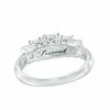 Thumbnail Image 2 of 0.25 CT. T.W. Diamond Three Stone Ring in 10K White Gold