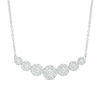 Thumbnail Image 1 of 1.00 CT. T.W. Composite Diamond Necklace in 10K White Gold