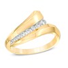 Thumbnail Image 0 of 0.33 CT. T.W. Diamond Bypass Ring in 10K Gold