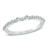 Thumbnail Image 0 of Vera Wang Love Collection 0.16 CT. T.W. Diamond Scalloped Wedding Band in 14K White Gold