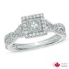Thumbnail Image 0 of 0.40 CT. T.W. Certified Canadian Princess-Cut Diamond Engagement Ring in 14K White Gold (I/I1)
