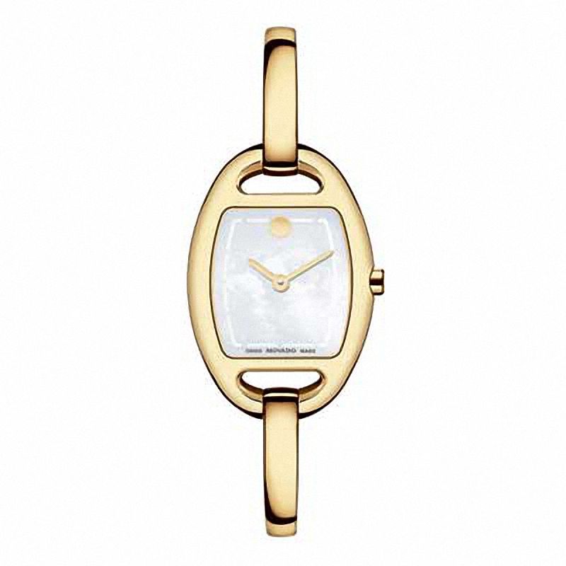 Ladies' Movado Miri Gold-Tone Bangle Watch (Model: 0606608)|Peoples Jewellers