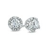 Thumbnail Image 1 of 0.80 CT. T.W. Diamond Swirl Stud Earrings in 10K White Gold