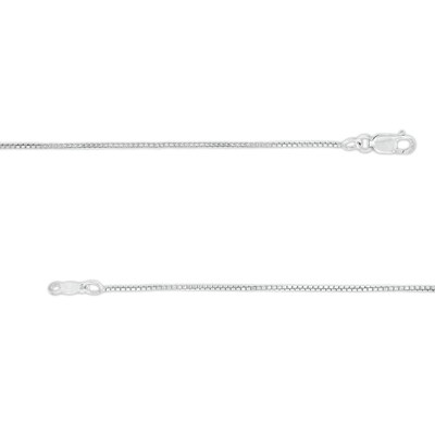 0.9mm Box Chain Necklace in Sterling Silver