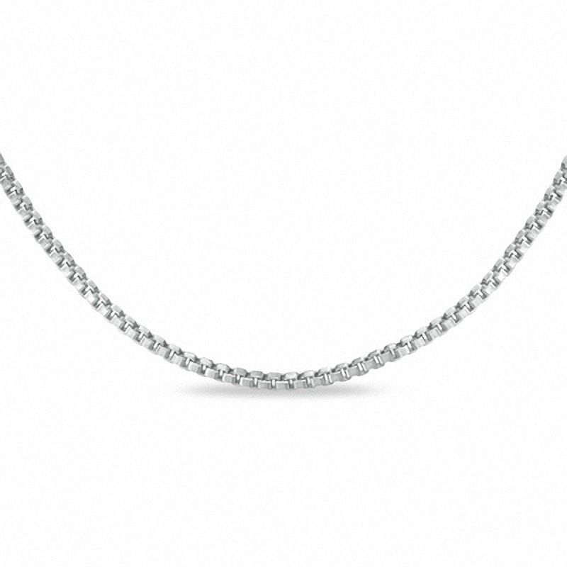Main Image 1 of 0.9mm Box Chain Necklace in Sterling Silver - 20"