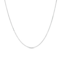 1.3mm Box Chain Necklace in Sterling Silver - 18"