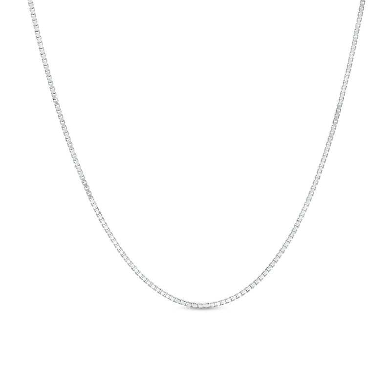1.3mm Box Chain Necklace in Sterling Silver - 18"