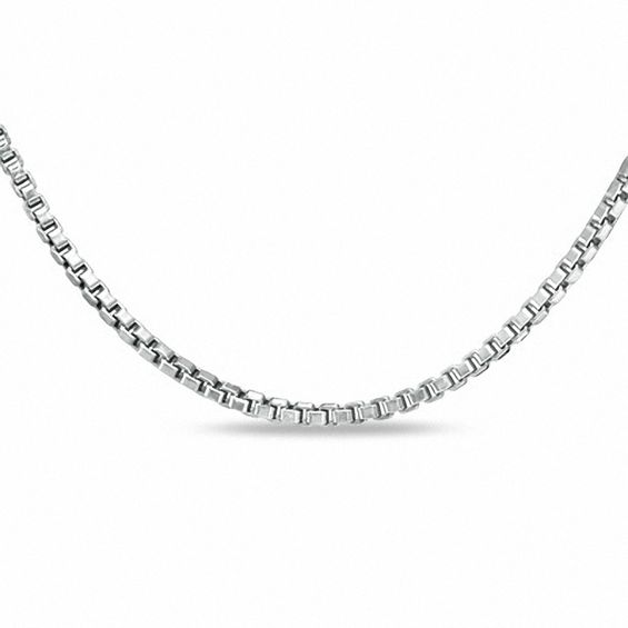 Sterling Silver Box Chain 20 Inch Necklace New