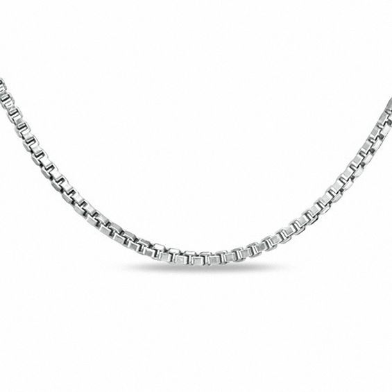 1.3mm Box Chain in Sterling Silver - 20" 1.3mm Box Chain in Sterling Silver - 20"
