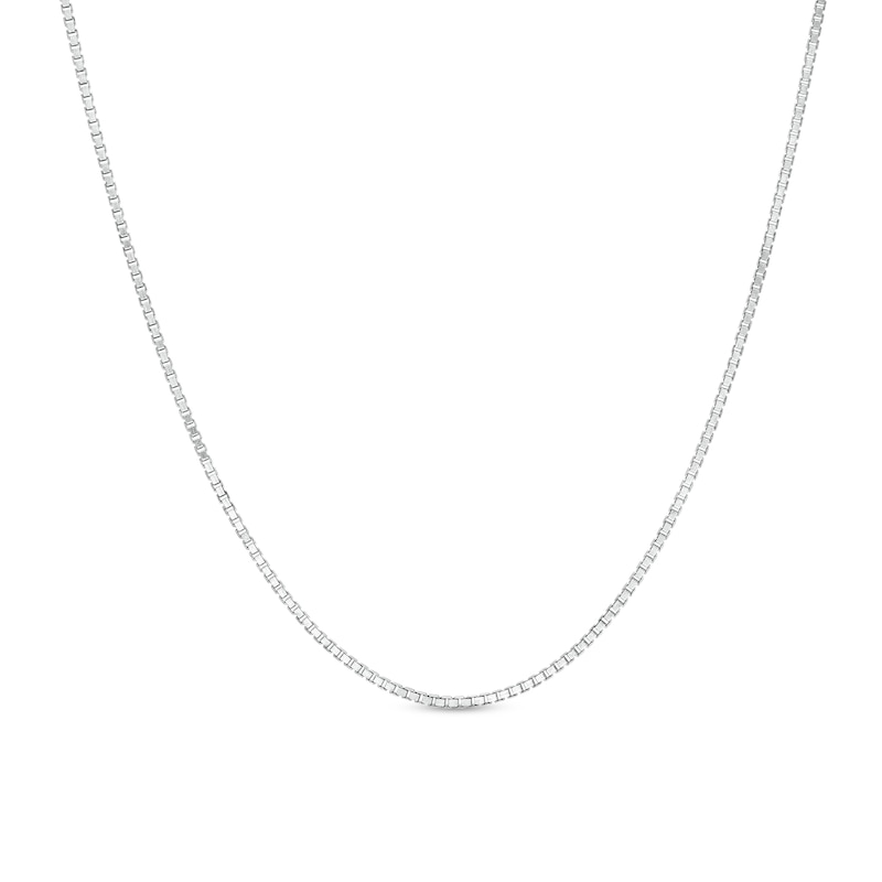 1.3mm Box Chain Necklace in Sterling Silver - 20