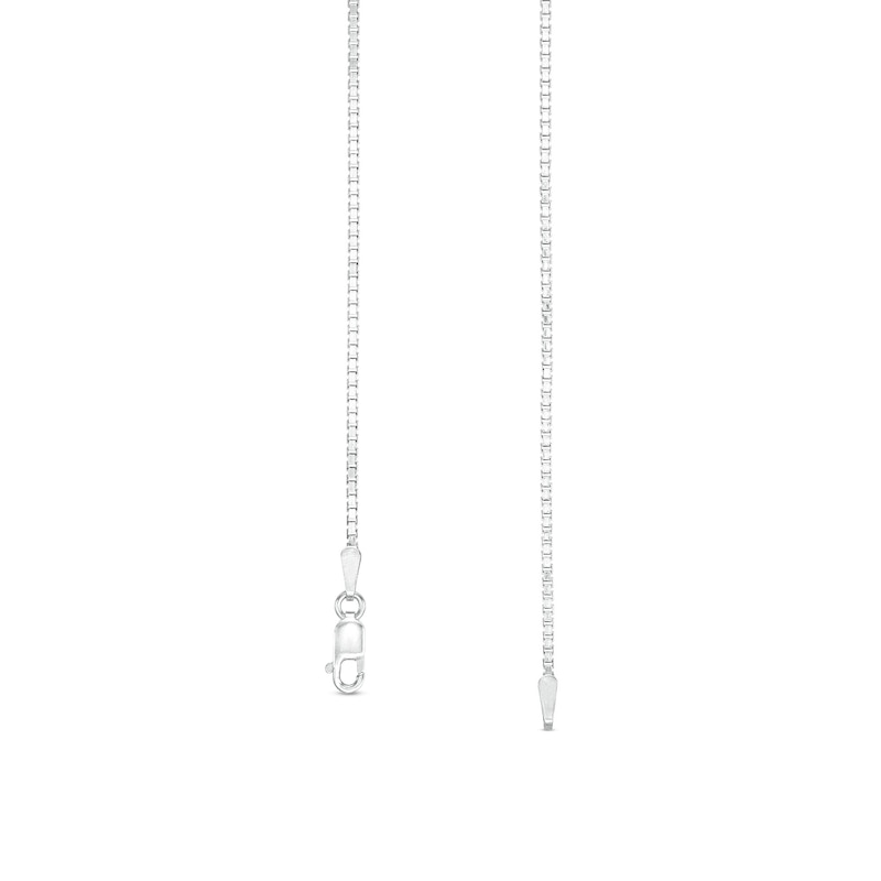 Main Image 4 of 1.3mm Box Chain Necklace in Sterling Silver - 20"